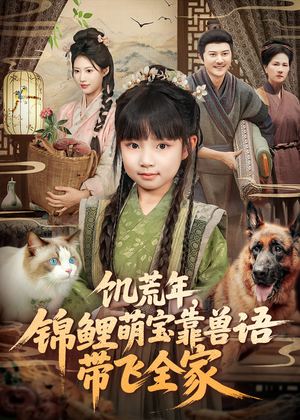 饥荒年，锦鲤萌宝靠兽语带飞全家（75集）一毛不花追完整部短剧