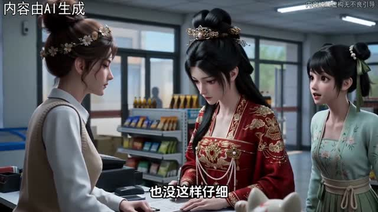 我的小卖部通古今，冷宫废后靠我重掌凤印（53集）大结局一气呵成的短剧